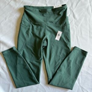NWT Old Navy Active Powersoft High-Rise Leggings Go-Dry Teal Size M  7/8 Ankle